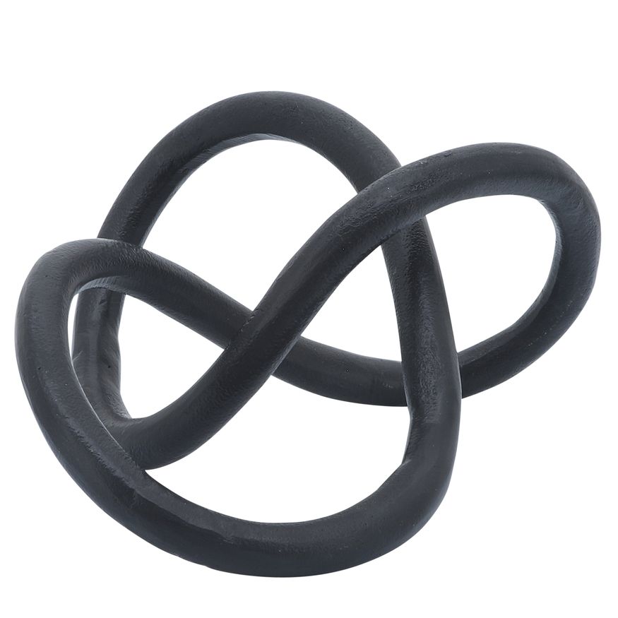 Sagebrook 9" Metal Knot - Black