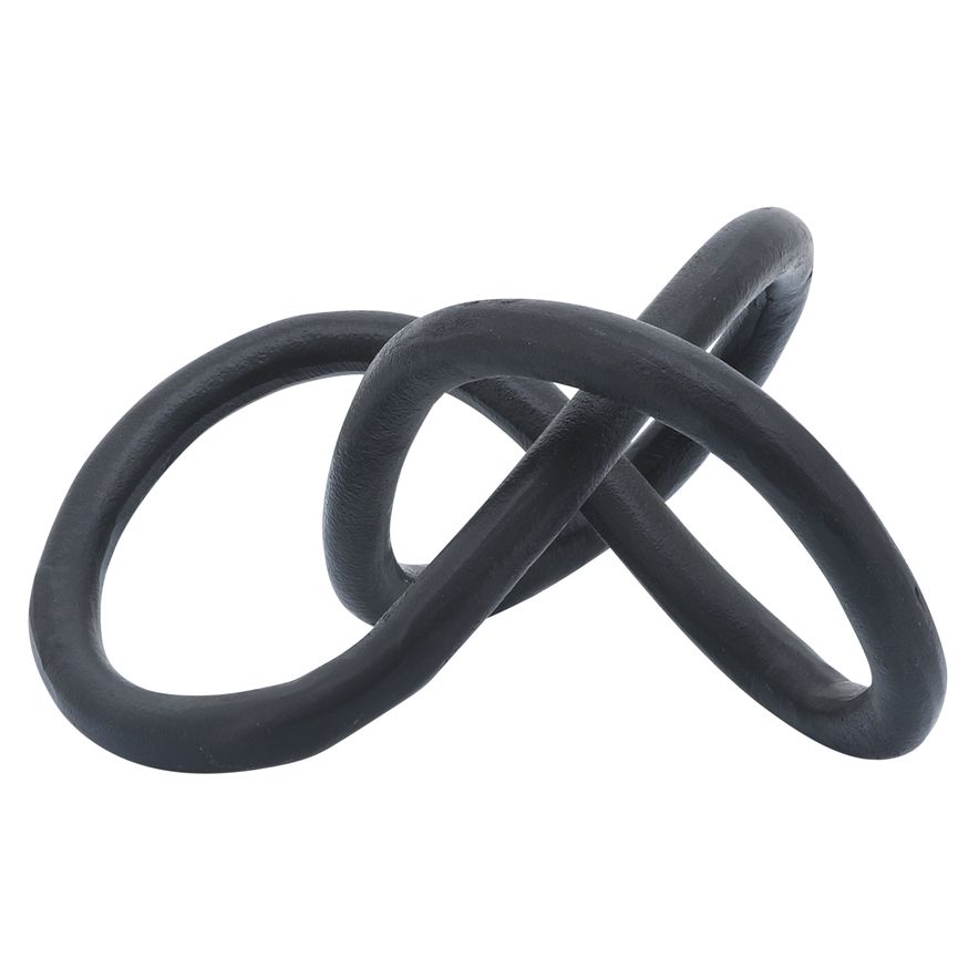 Sagebrook 9" Metal Knot - Black