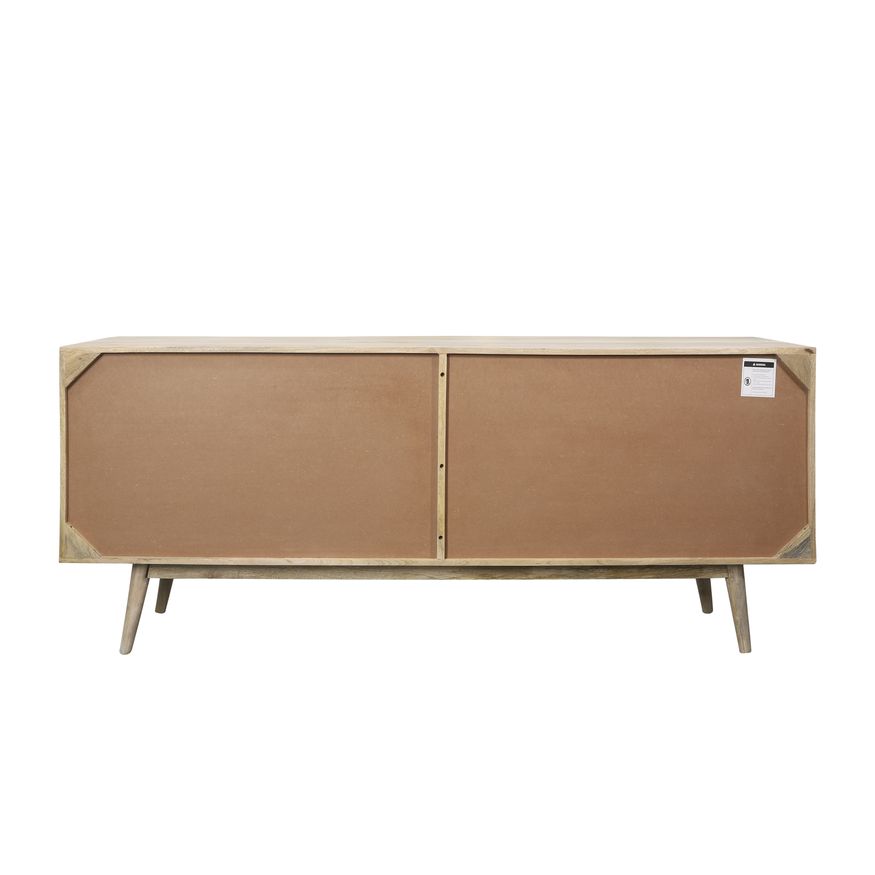 Sagebrook Wood 4-Door Rattan Sideboard