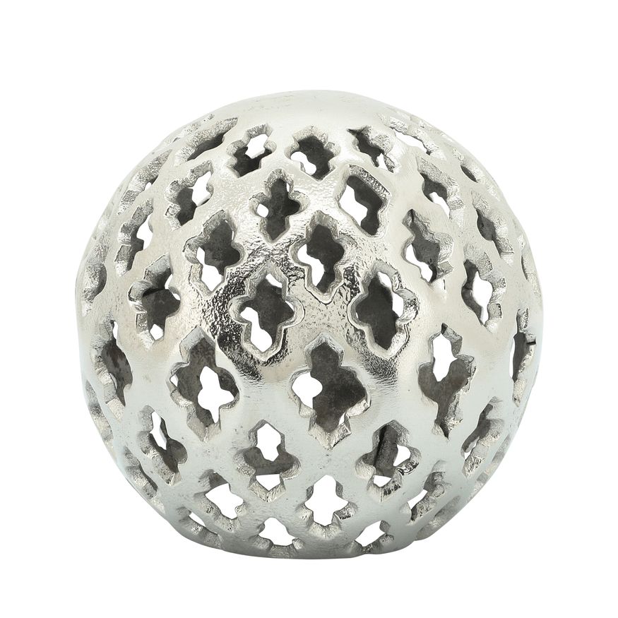 Sagebrook 8" Metal Cut-out Orb