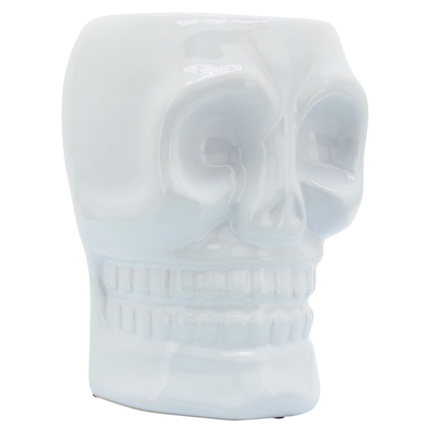 Sagebrook 5" Ceramic Skull Vase