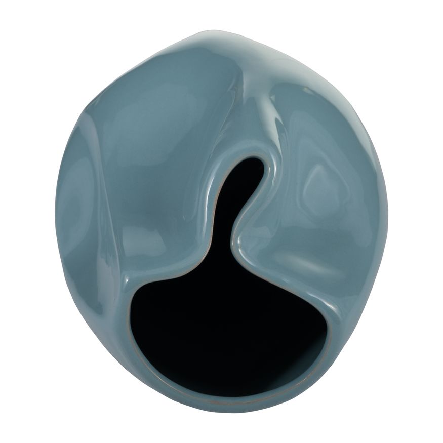 Sagebrook 10" Ceramic Abstract Vase - Cameo Blue