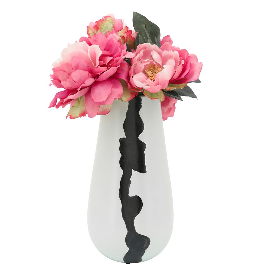 Sagebrook - 12" Ceramic Modern Vase in White