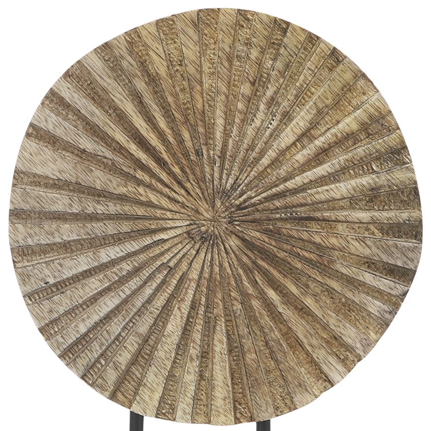 Sagebrook - 12" Wood Pinwheel Decor in Natural