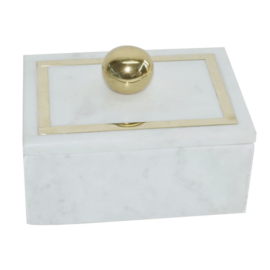 Sagebrook 7"x5" Marble Rectangular Box Knob