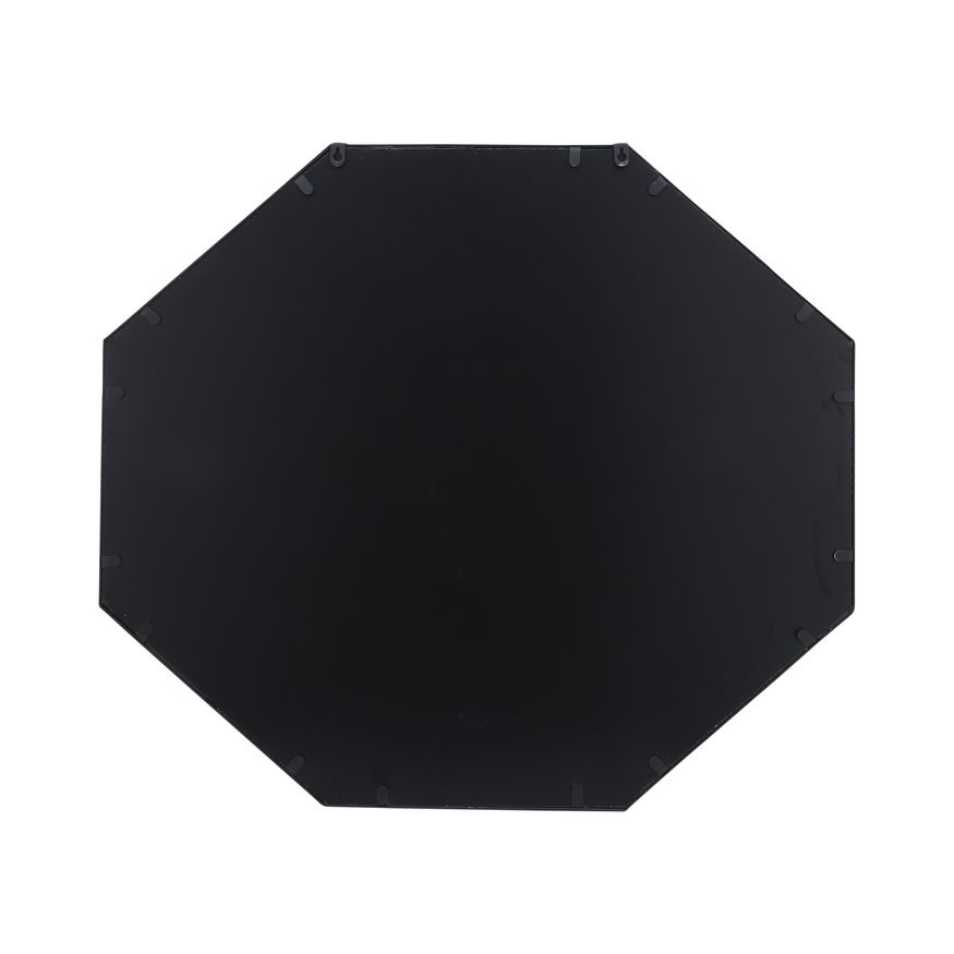 Sagebrook Metal Octagonal Mirror - Black/Gold