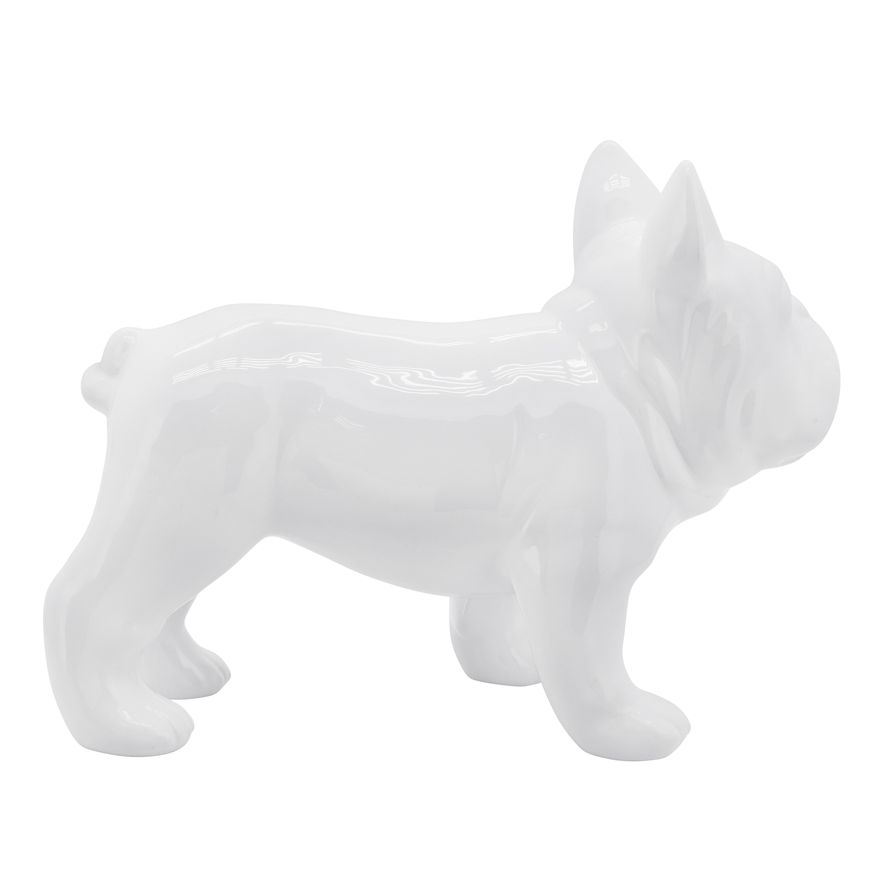 Sagebrook - 12" Ceramic Bulldog in White