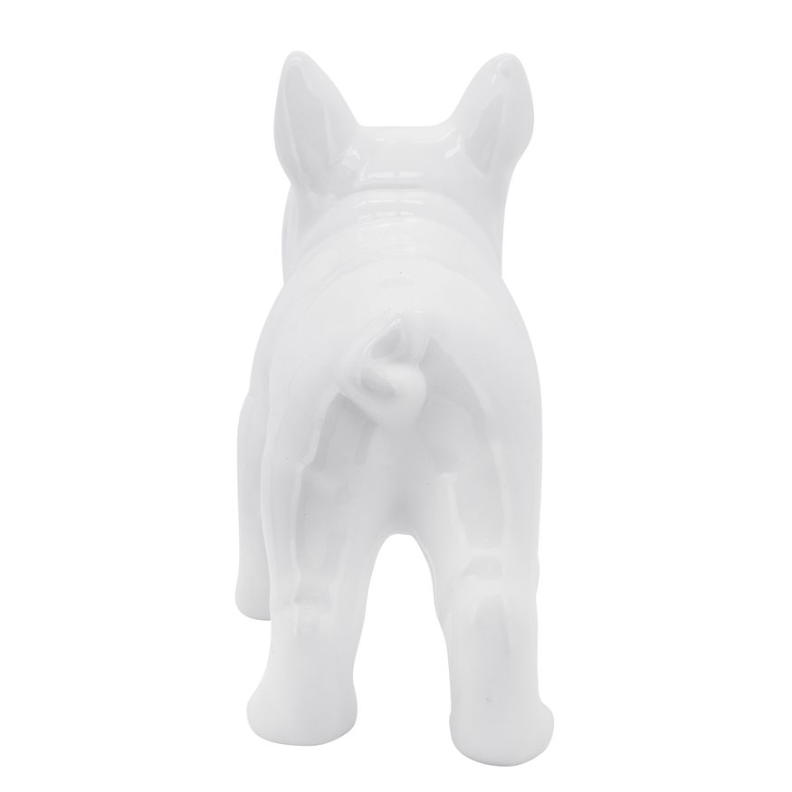 Sagebrook - 12" Ceramic Bulldog in White