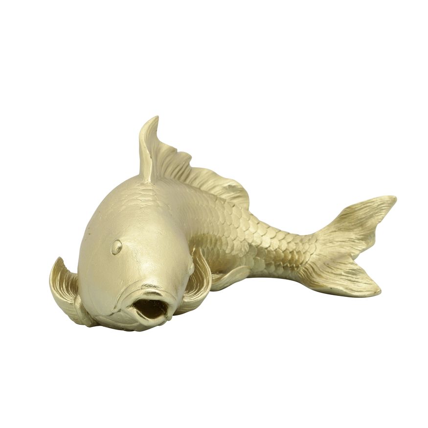 Sagebrook 11" Resin Koi Fish - Gold