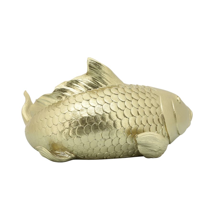 Sagebrook 11" Resin Koi Fish - Gold