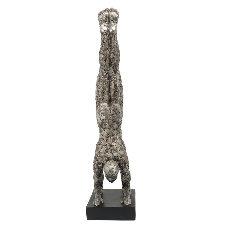 Sagebrook 33" Resin Sirsasana - Gunmetal