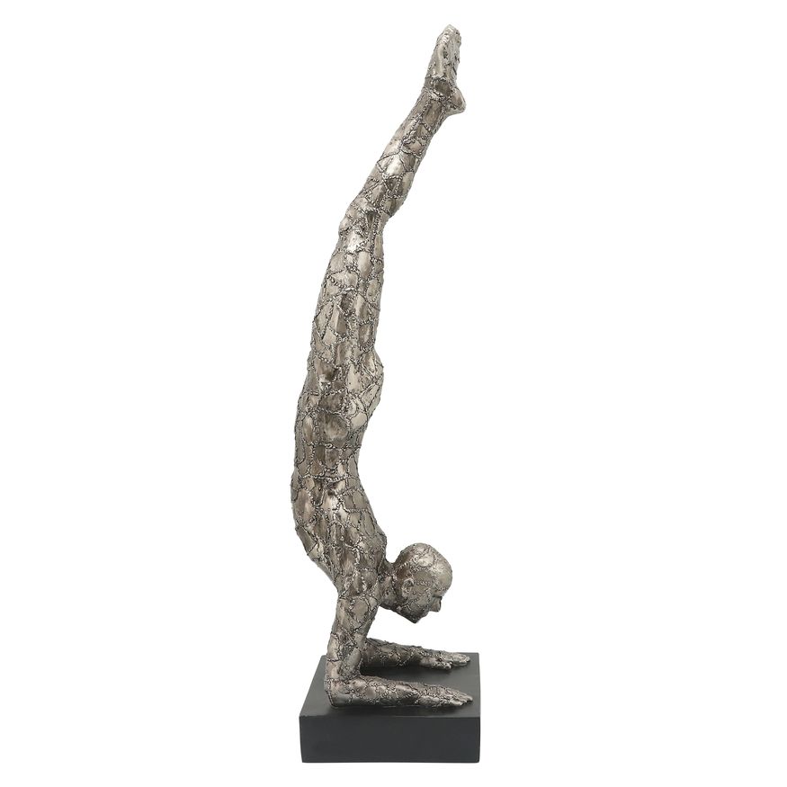 Sagebrook 33" Resin Sirsasana - Gunmetal