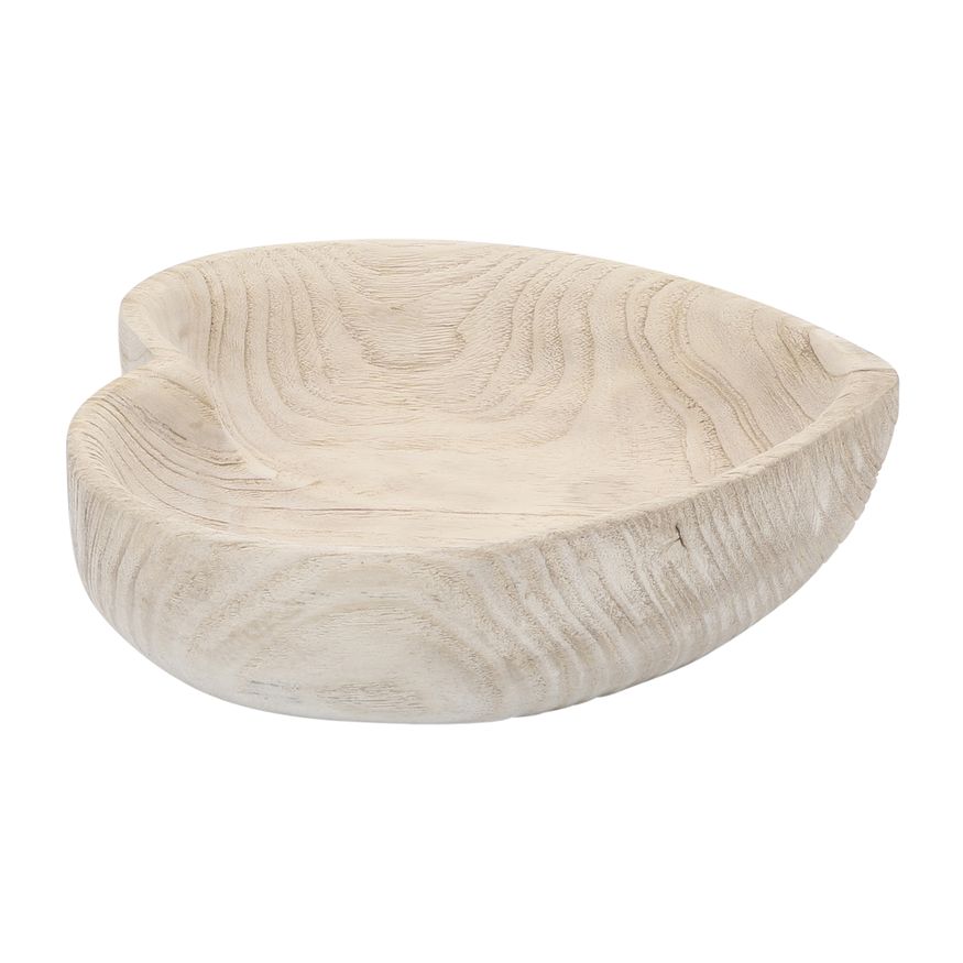 Sagebrook™ 9"/10" Wood Heart Bowls (Set Of 2) - Natural