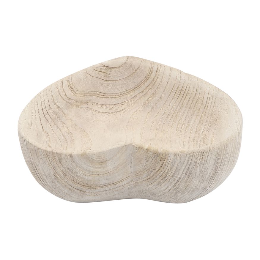 Sagebrook™ 9"/10" Wood Heart Bowls (Set Of 2) - Natural