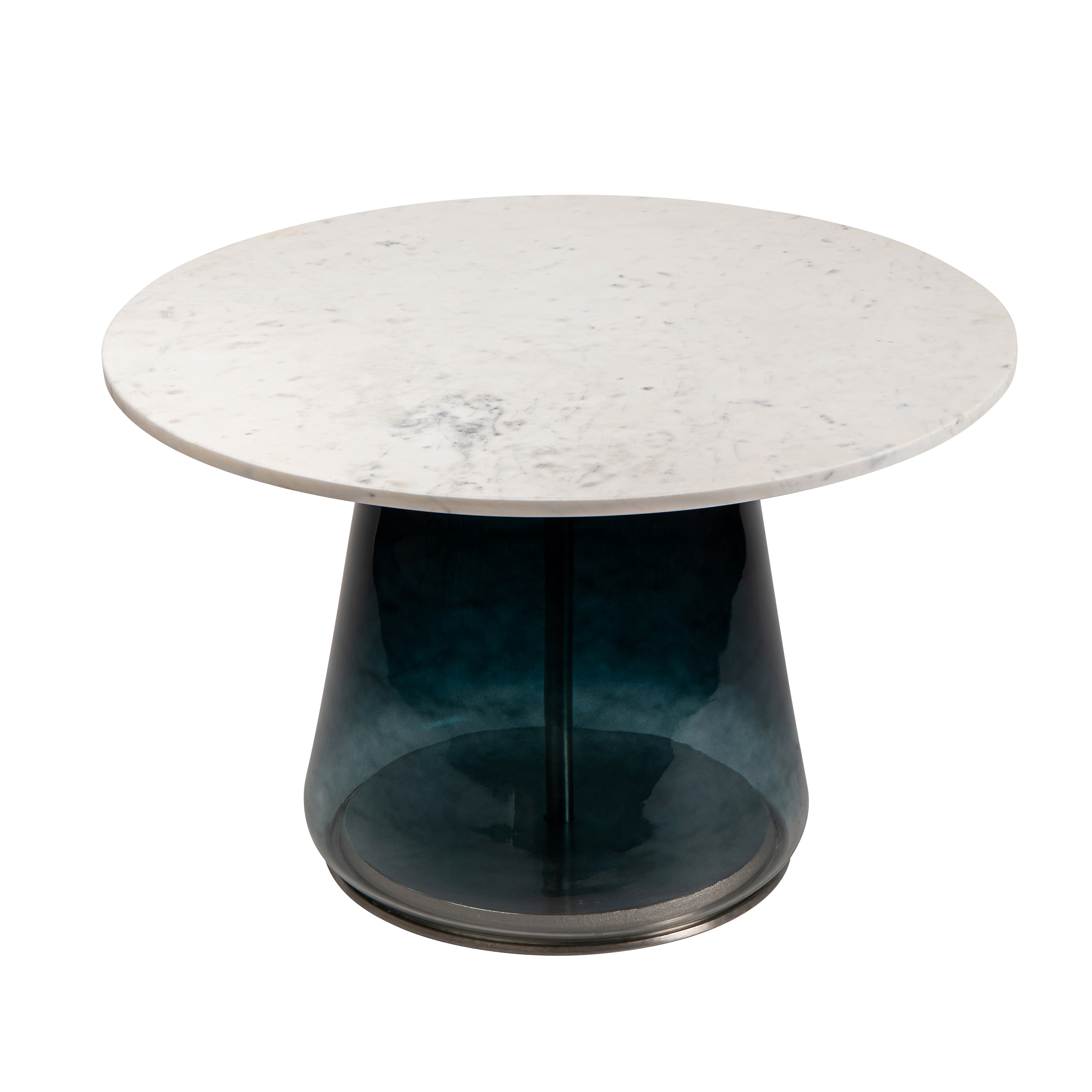 Sagebrook™ Marble Top Coffee Table Glass Base - Blue