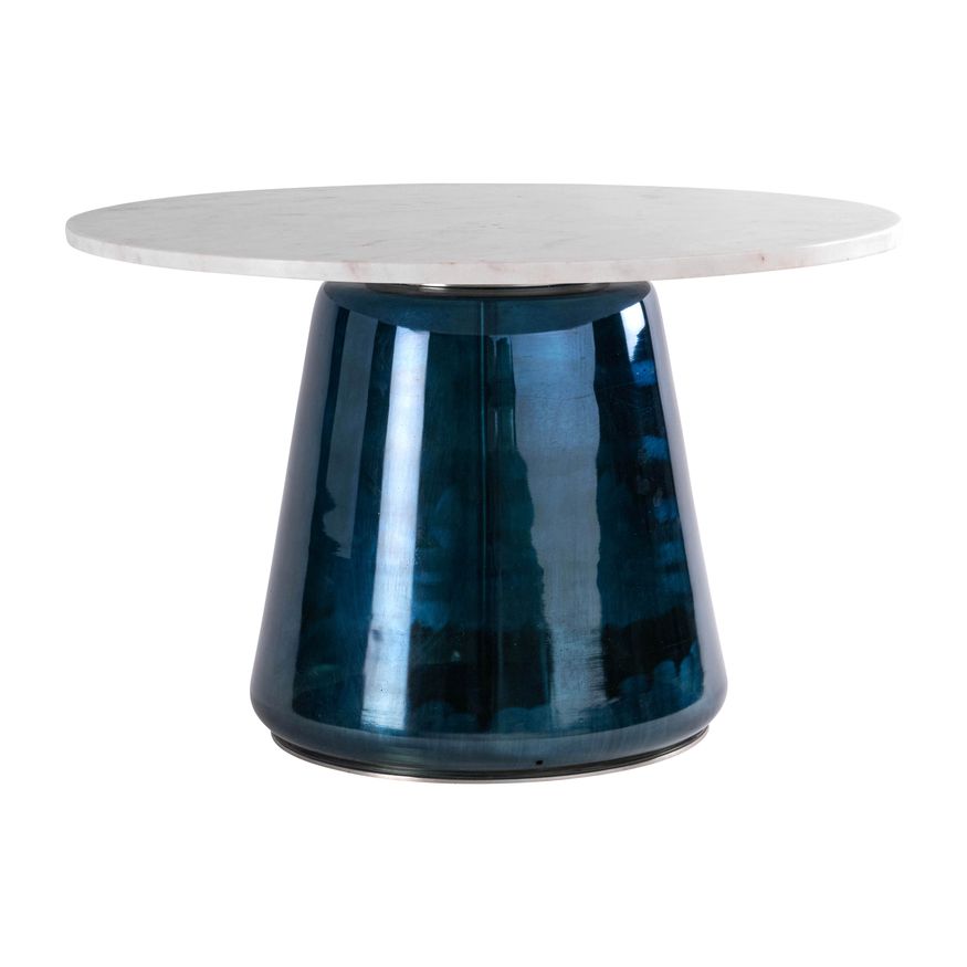 Sagebrook Marble Top Coffee Table Glass Base