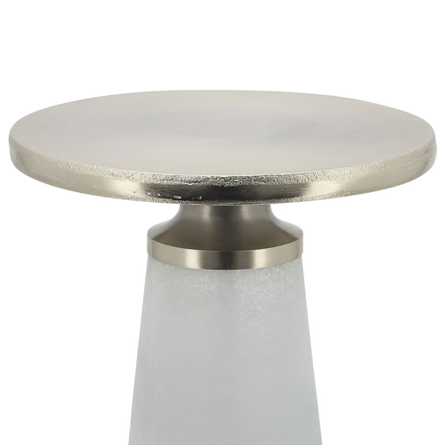 Sagebrook 21" Nebular Side Table - Frost