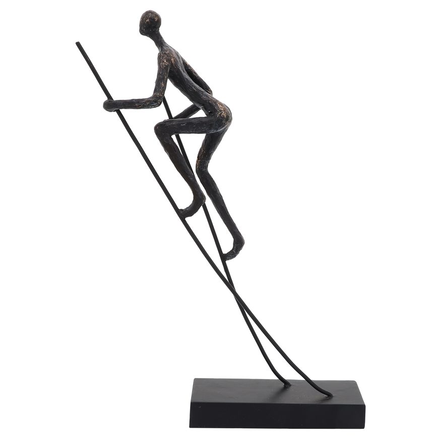 Sagebrook - 15" Resin Man On Stilts in Bronze