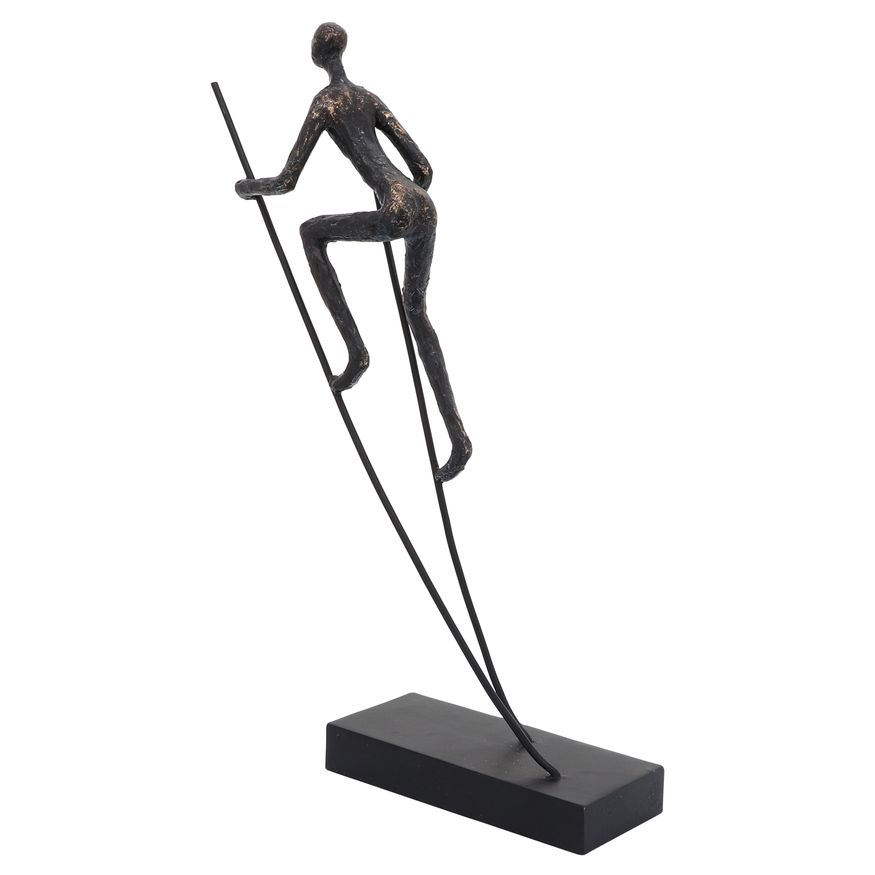 Sagebrook - 15" Resin Man On Stilts in Bronze