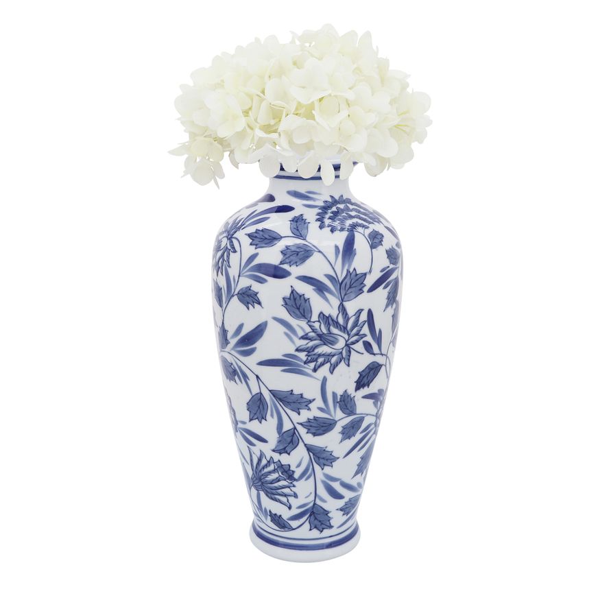 Sagebrook - 13" Ceramic Chinoiserie Vase in Blue/White