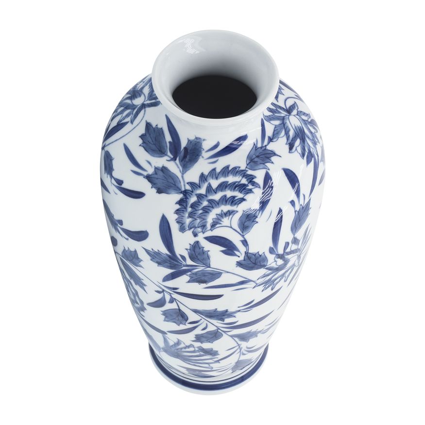 Sagebrook - 13" Ceramic Chinoiserie Vase in Blue/White