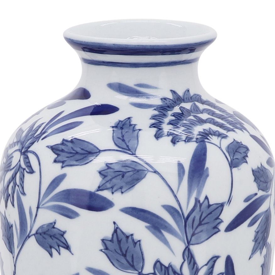 Sagebrook - 13" Ceramic Chinoiserie Vase in Blue/White