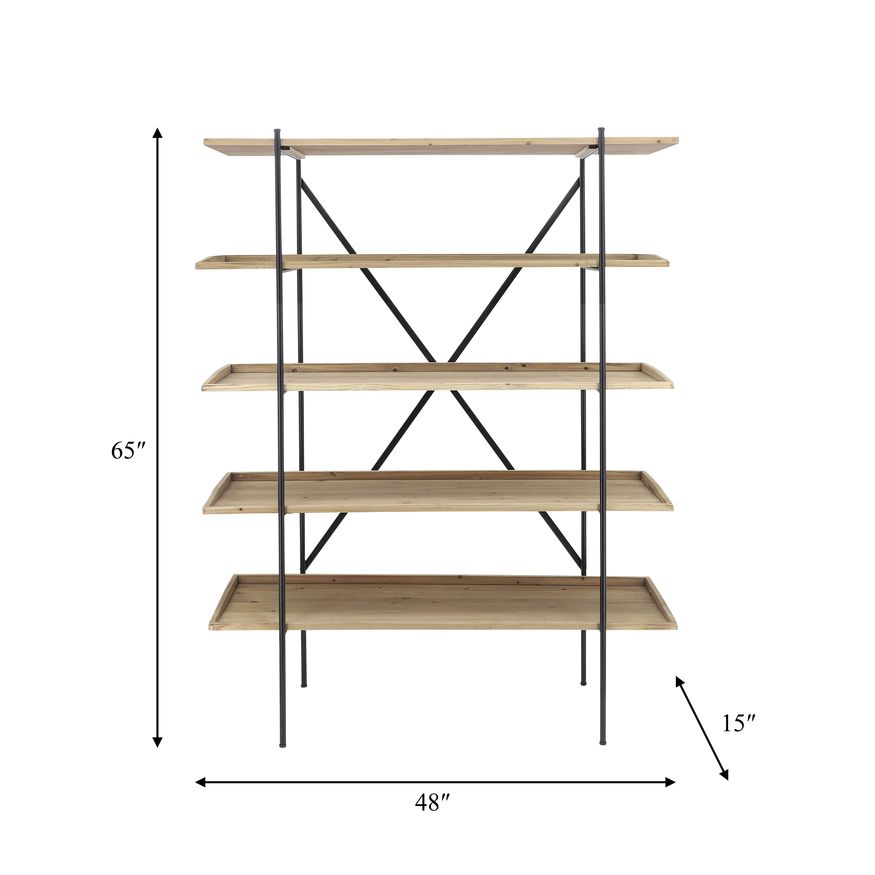 Sagebrook - Wood/Metal 5-Layered Shelf