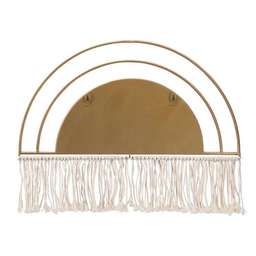 Sagebrook - Metal/Wood Arched Mirrored Wall Decor in Gold