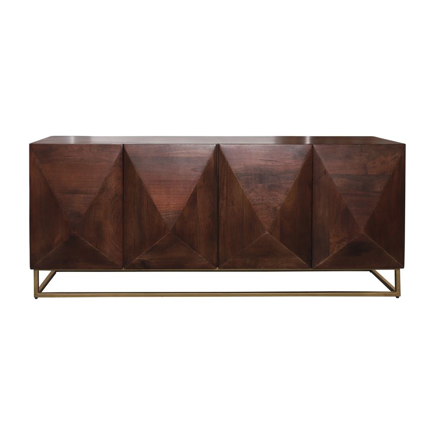 Sagebrook Wood Diamond Console Cabinet