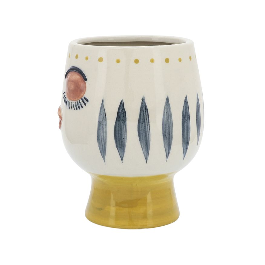 Sagebrook - 6" Ceramic Face Vase in Multi