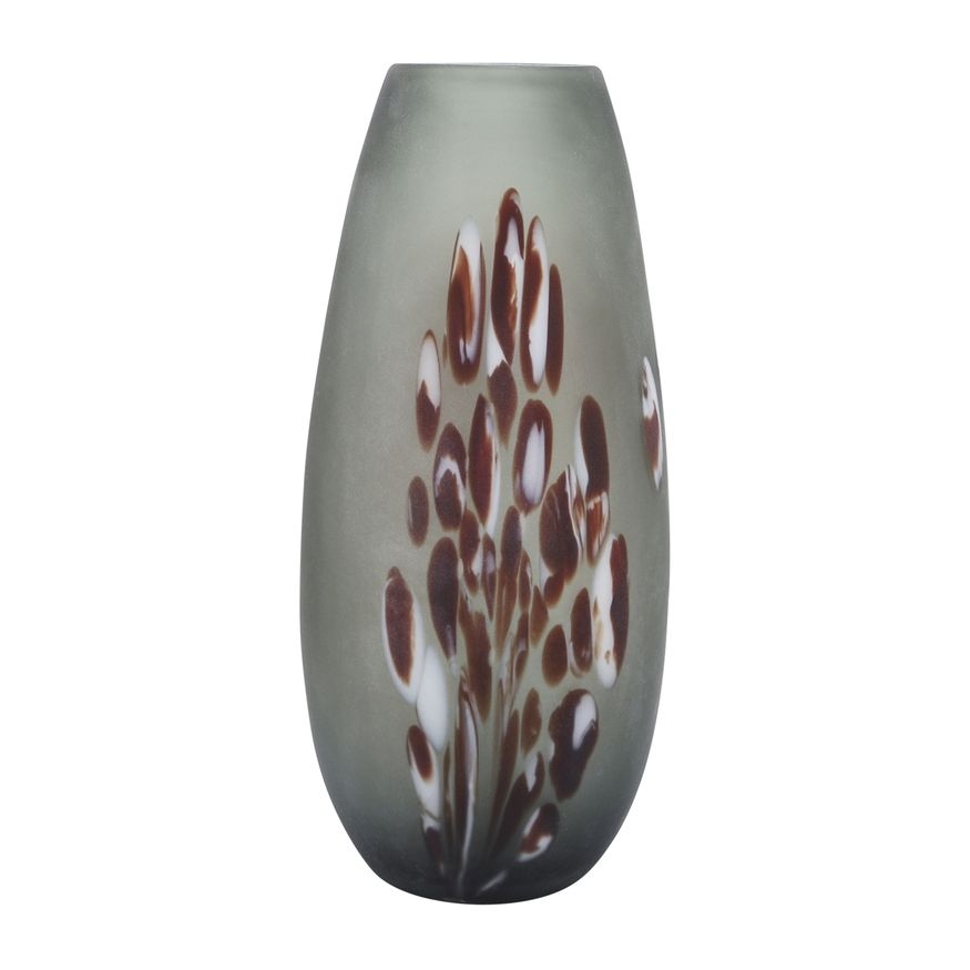 Sagebrook - 14" Glass Dented Vase