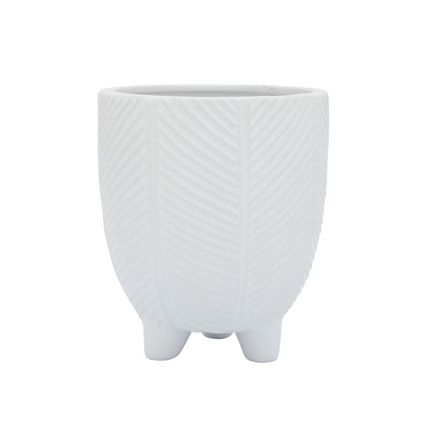 Sagebrook 6" Dia Porcelain Footed Planter