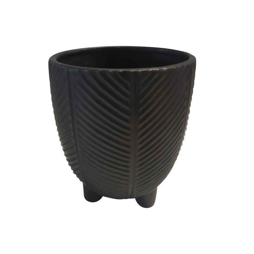 Sagebrook - 5" Tribal Ceramic Planter With Stand