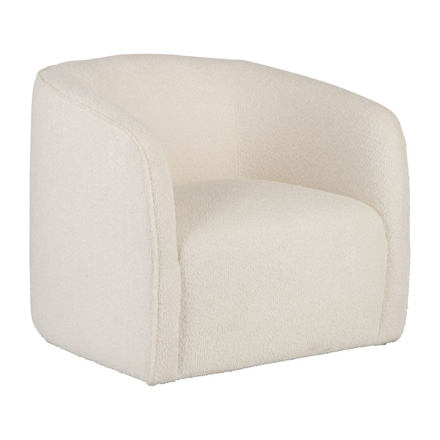 Sagebrook Barrel Arm Chair - Ivory