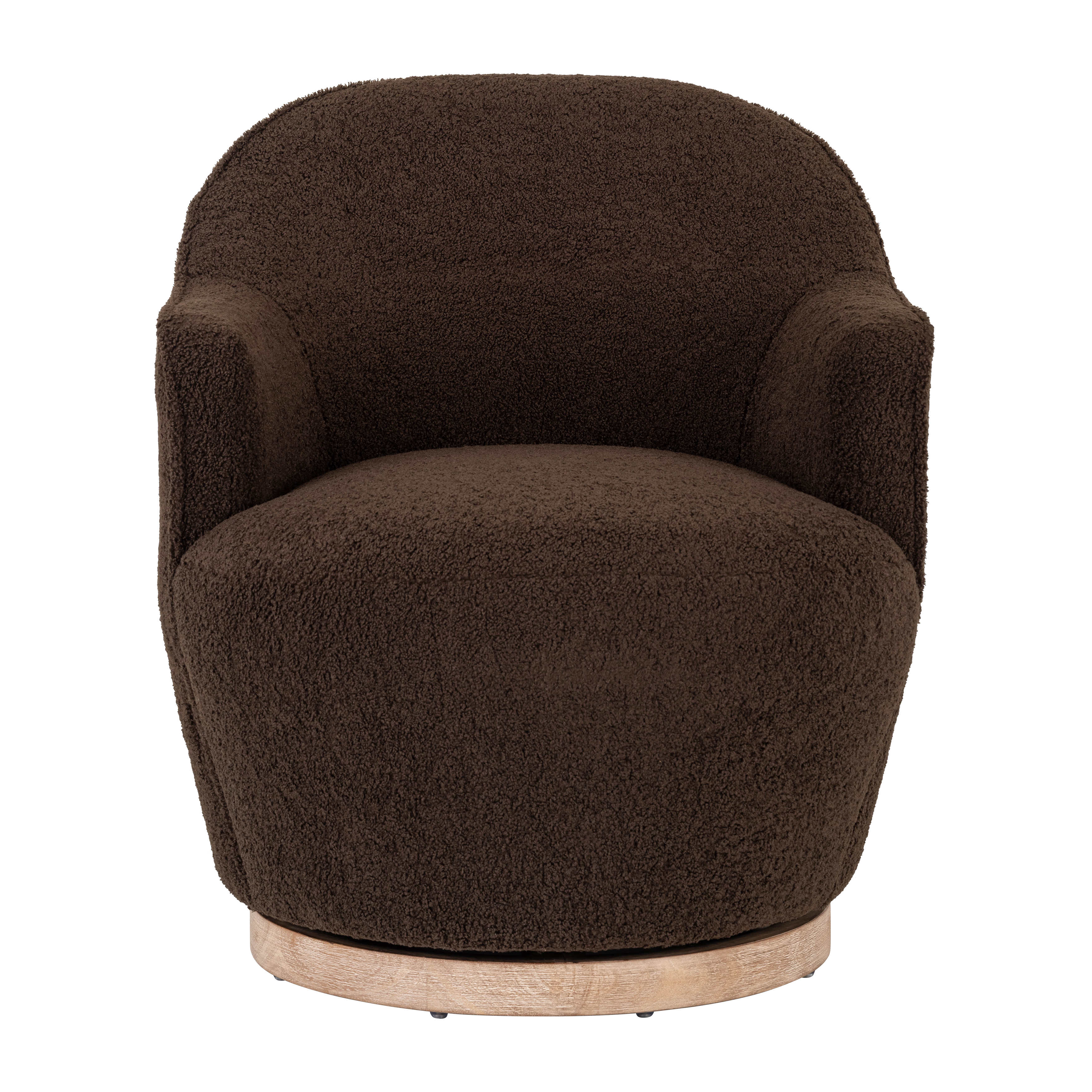 Sagebrook Wood Swivel Chair