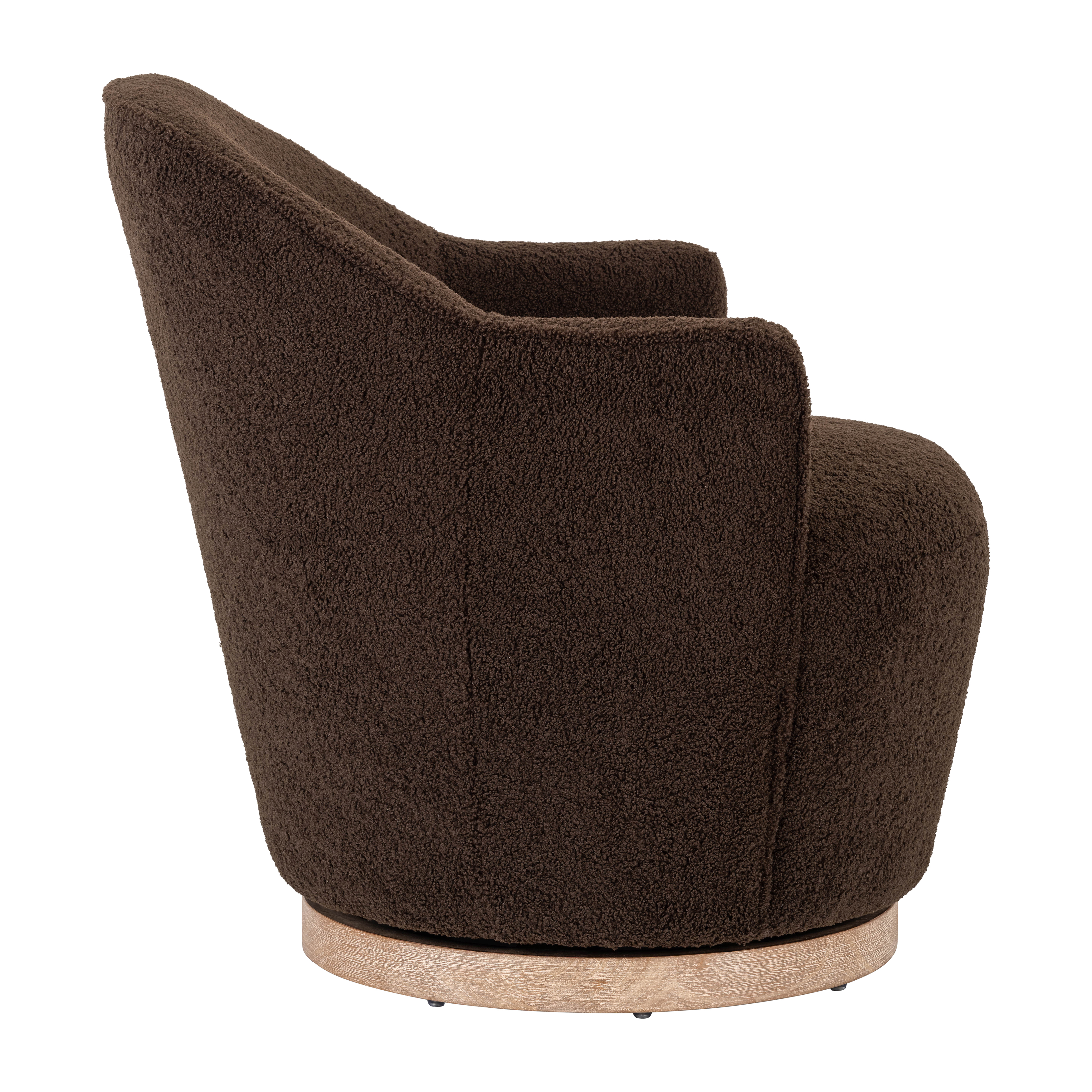 Sagebrook Wood Swivel Chair - Nutshell