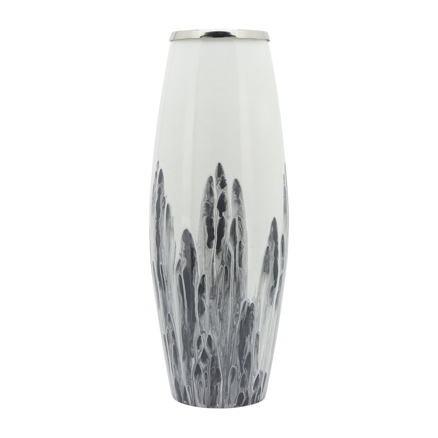 Sagebrook - 13" Glass Mosaic Vase