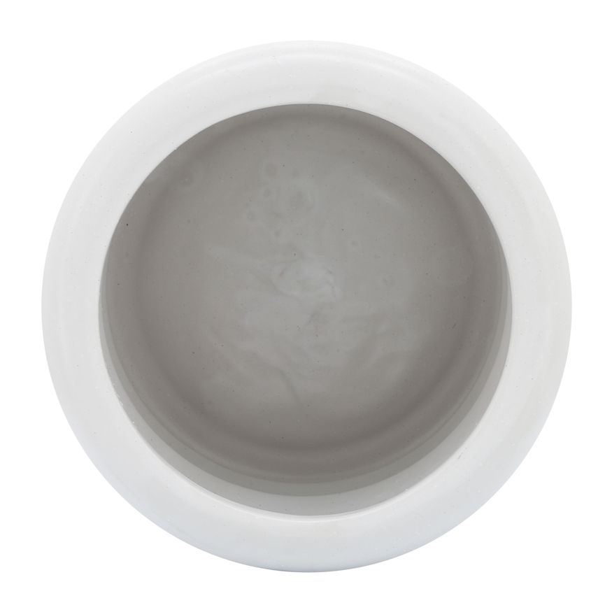 Sagebrook 10" Ceramic Bibendum Planter - White