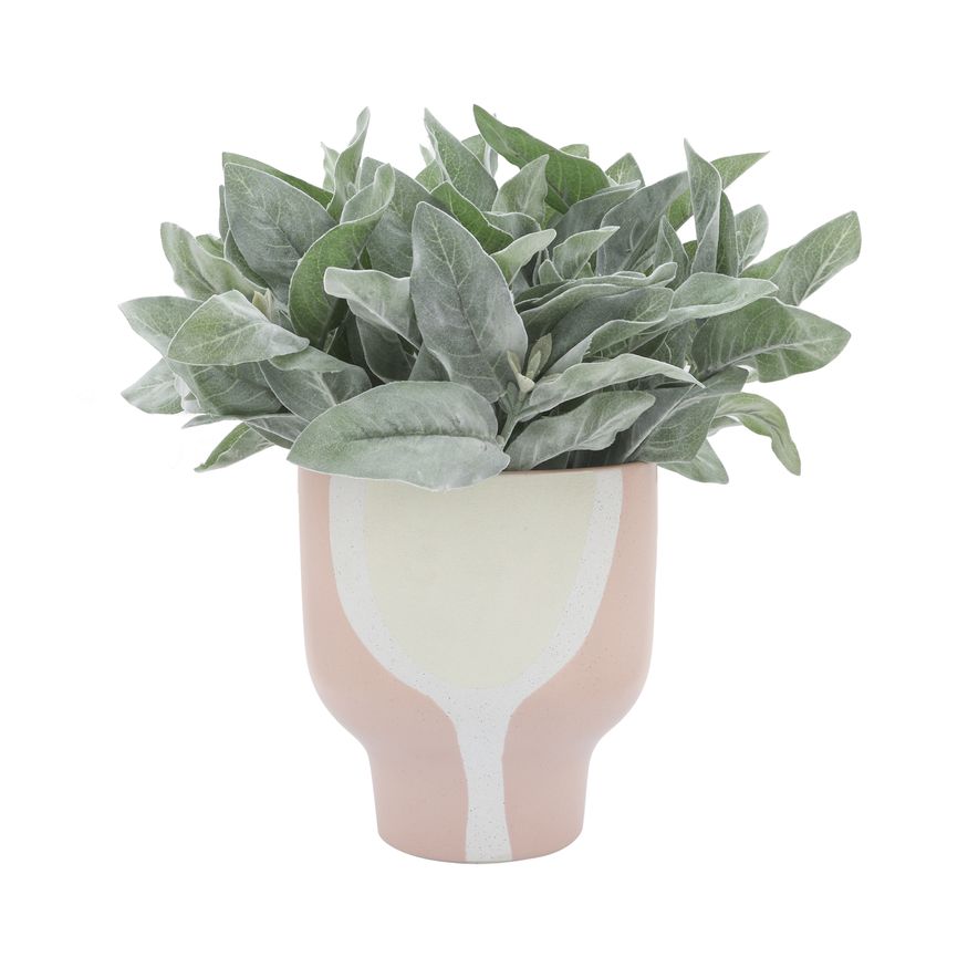 Sagebrook 10" Ceramic Mushroom Planter - Blush