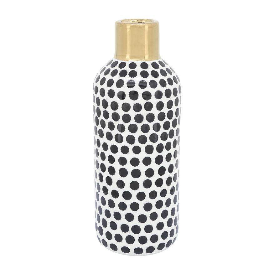 Sagebrook 16" Ceramic Polka Dots Vase