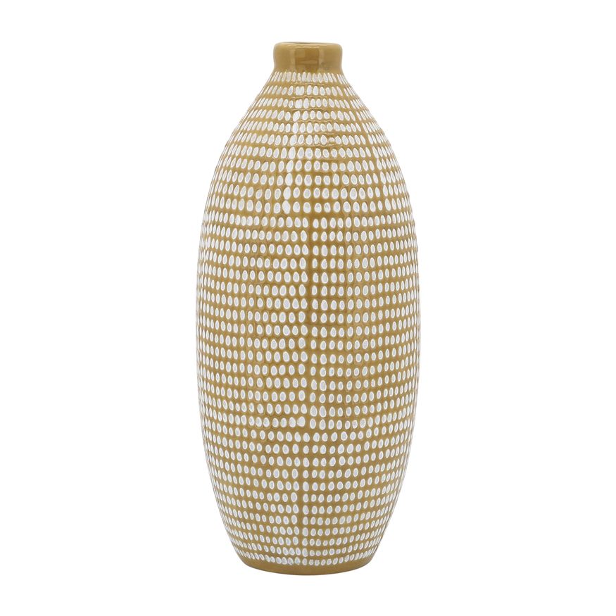 Sagebrook 12" Ceramic Dotted Vase