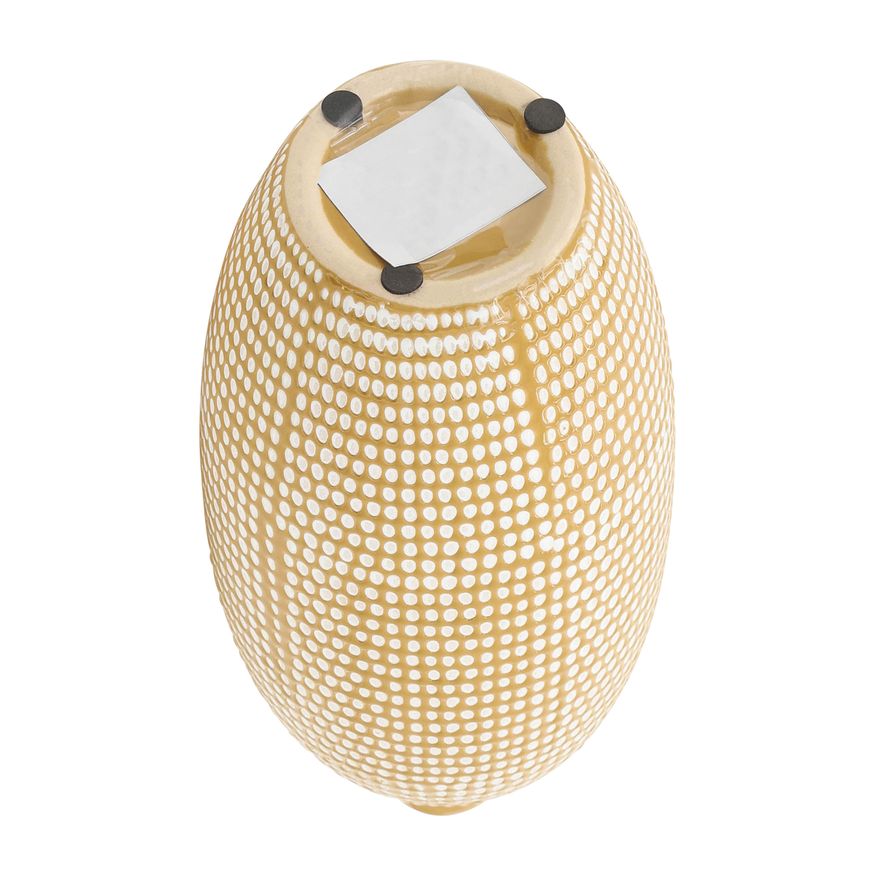 Sagebrook 12" Ceramic Dotted Vase - Tan