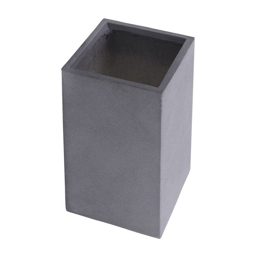 Sagebrook 11"/13" Resin Square Nested Planters (Set Of 2) - Gray