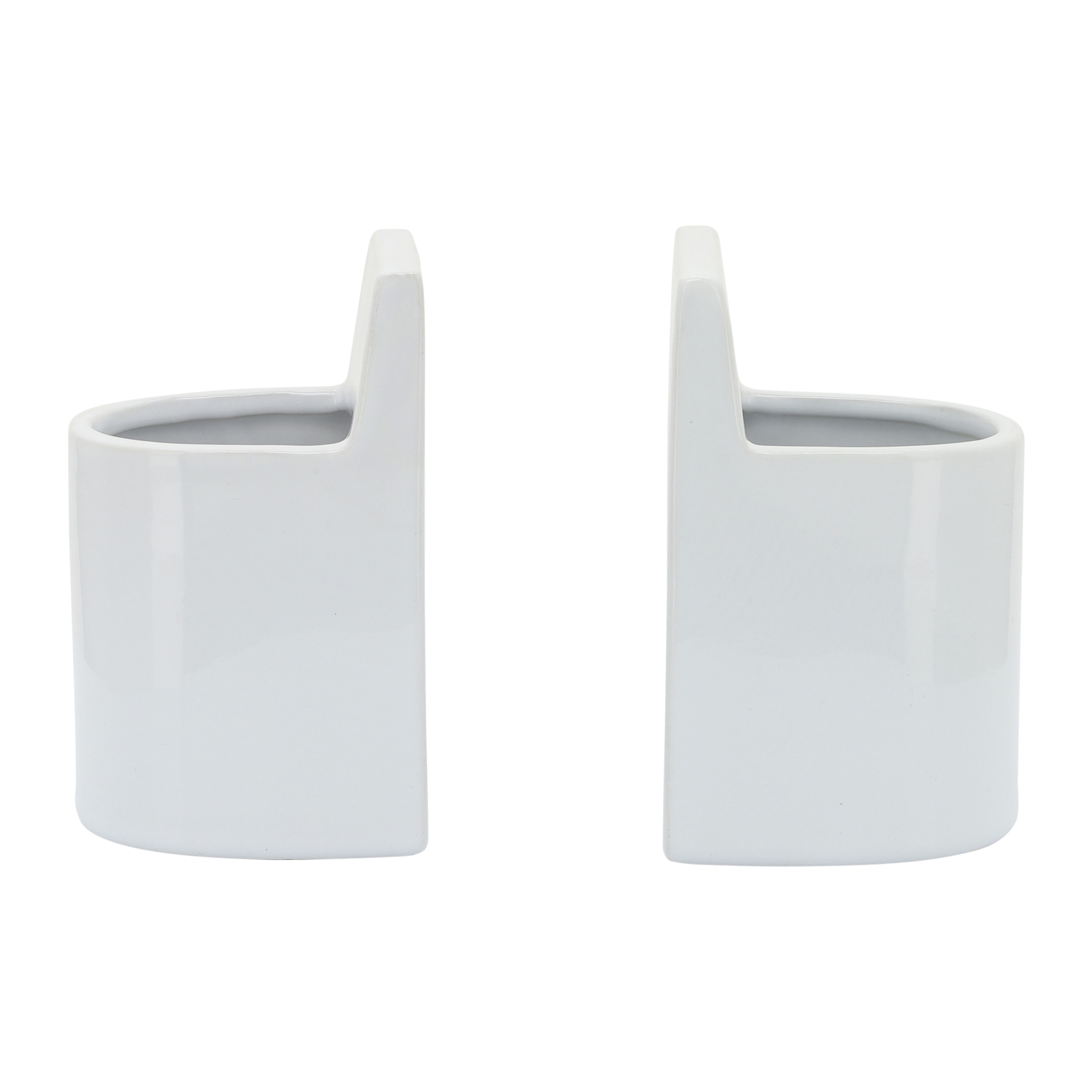 Sagebrook - 6" Ceramic Arch Bookends (Set Of 2)