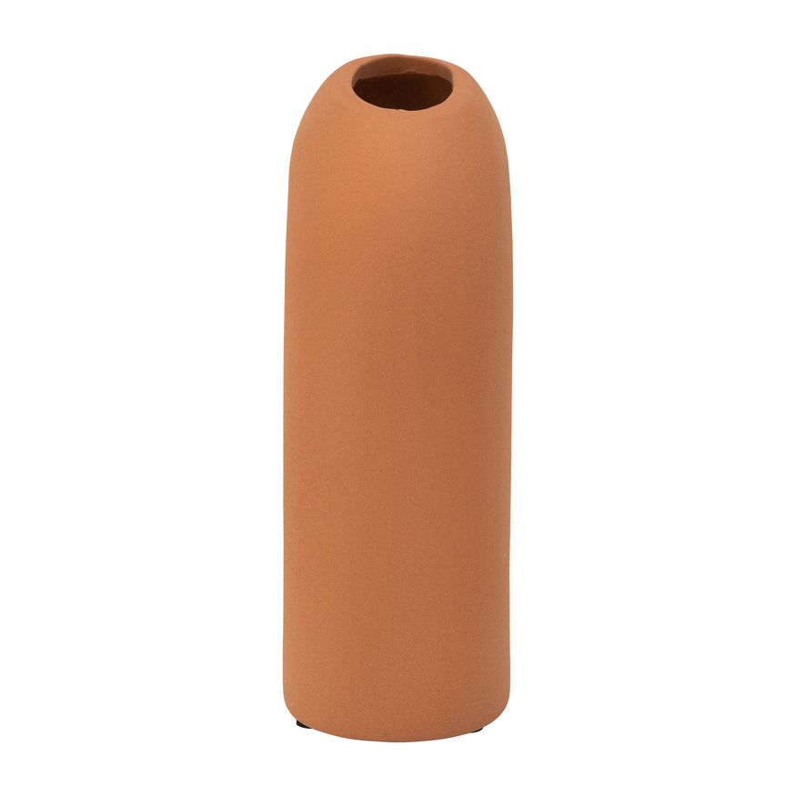 Sagebrook 8" Ceramic Horseshoe Vase - Terracotta