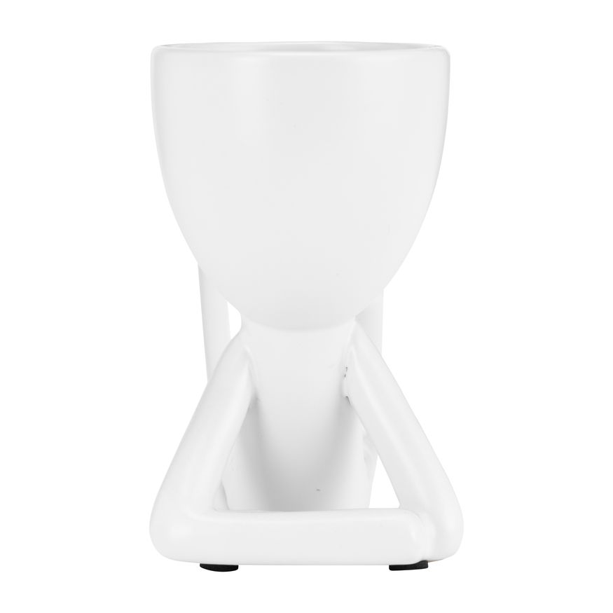 Sagebrook 8" Ceramic Sitting Humans (Set Of 3) - White