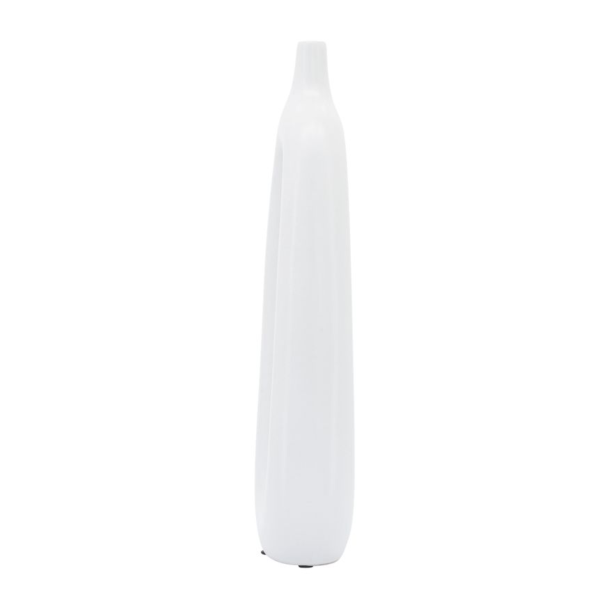 Sagebrook 14" Ceramic Open Cut-out Vase - White