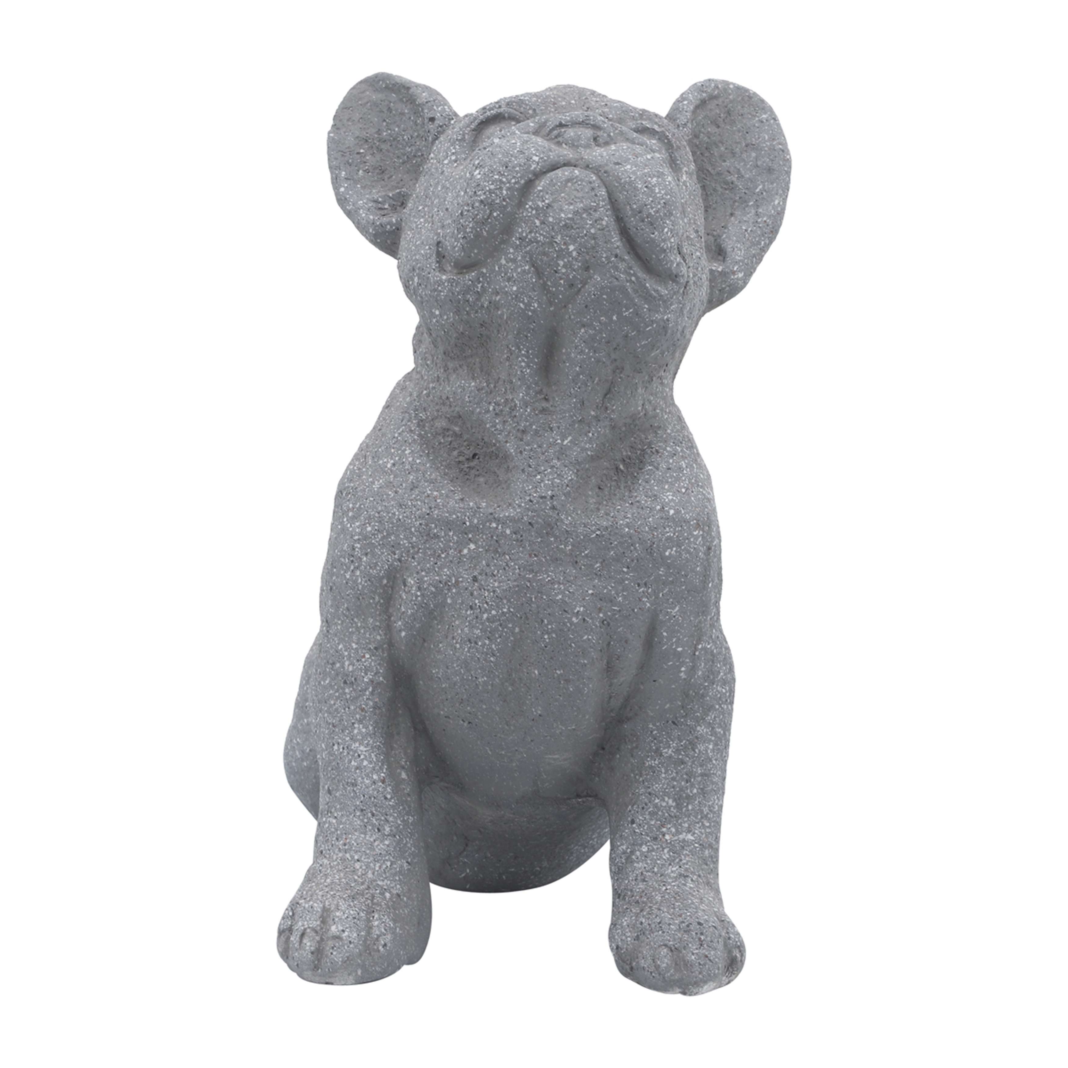 Sagebrook 12" Resin Upward Facing Dog - Gray