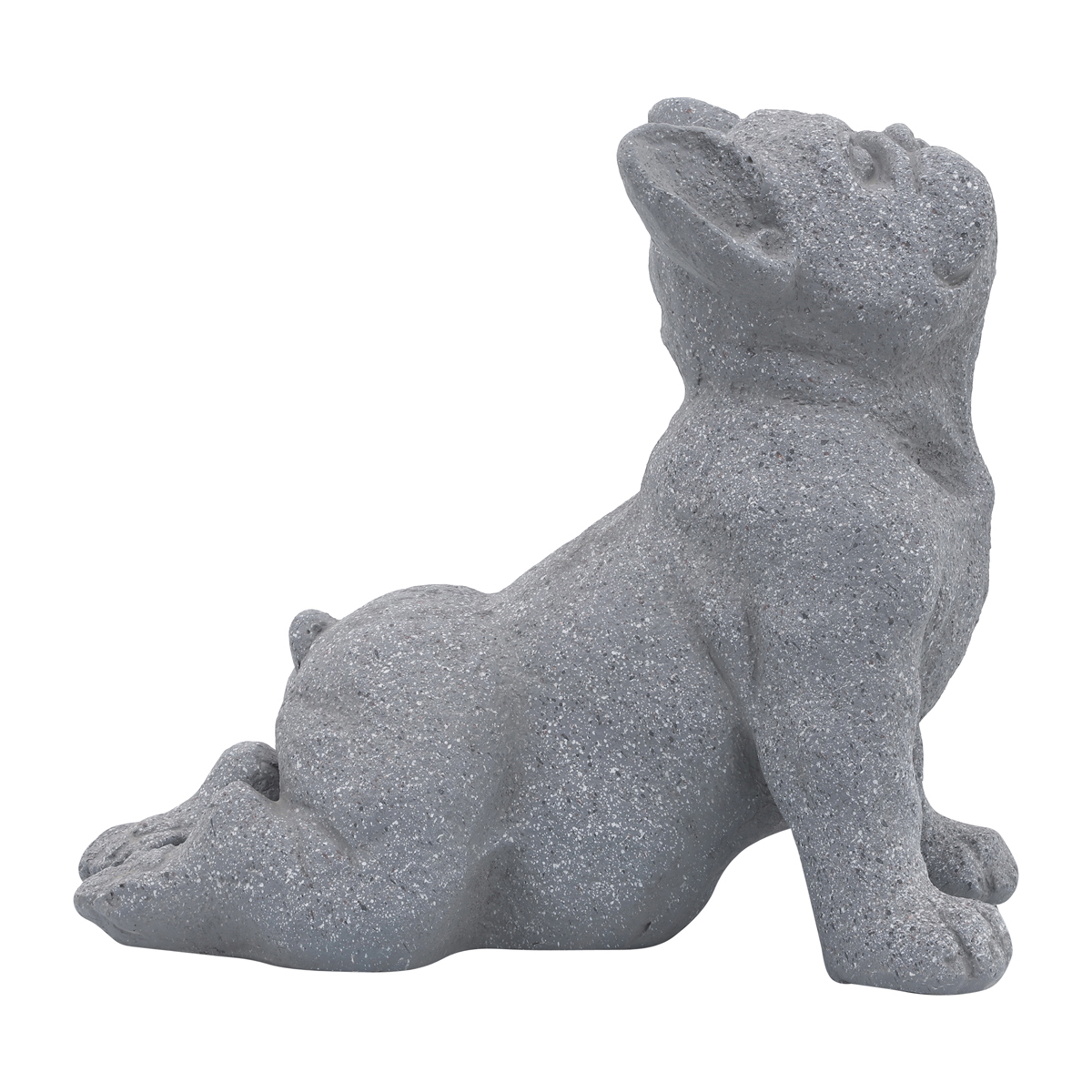 Sagebrook 12" Resin Upward Facing Dog - Gray