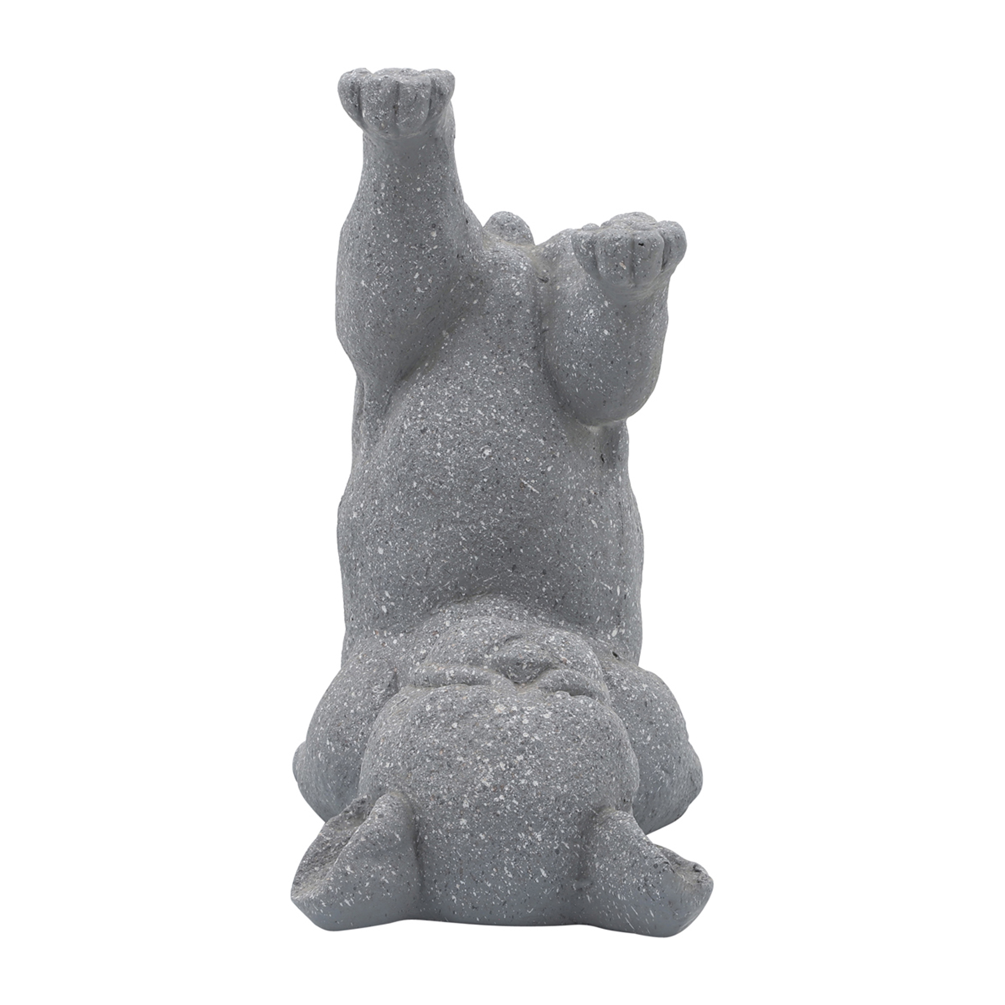 Sagebrook 14" Resin Yoga Dog - Gray